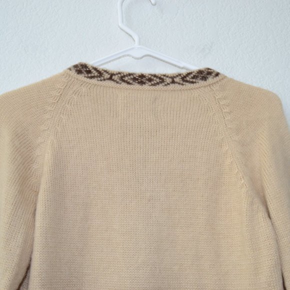 The Alpaca Connection Womens S Full Zip Sweater Nordic Print Blue Peru - Picture 7 of 16